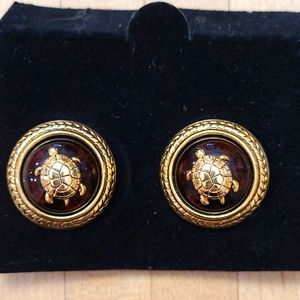 Joan Rivers Clip-On Turtle Earrings